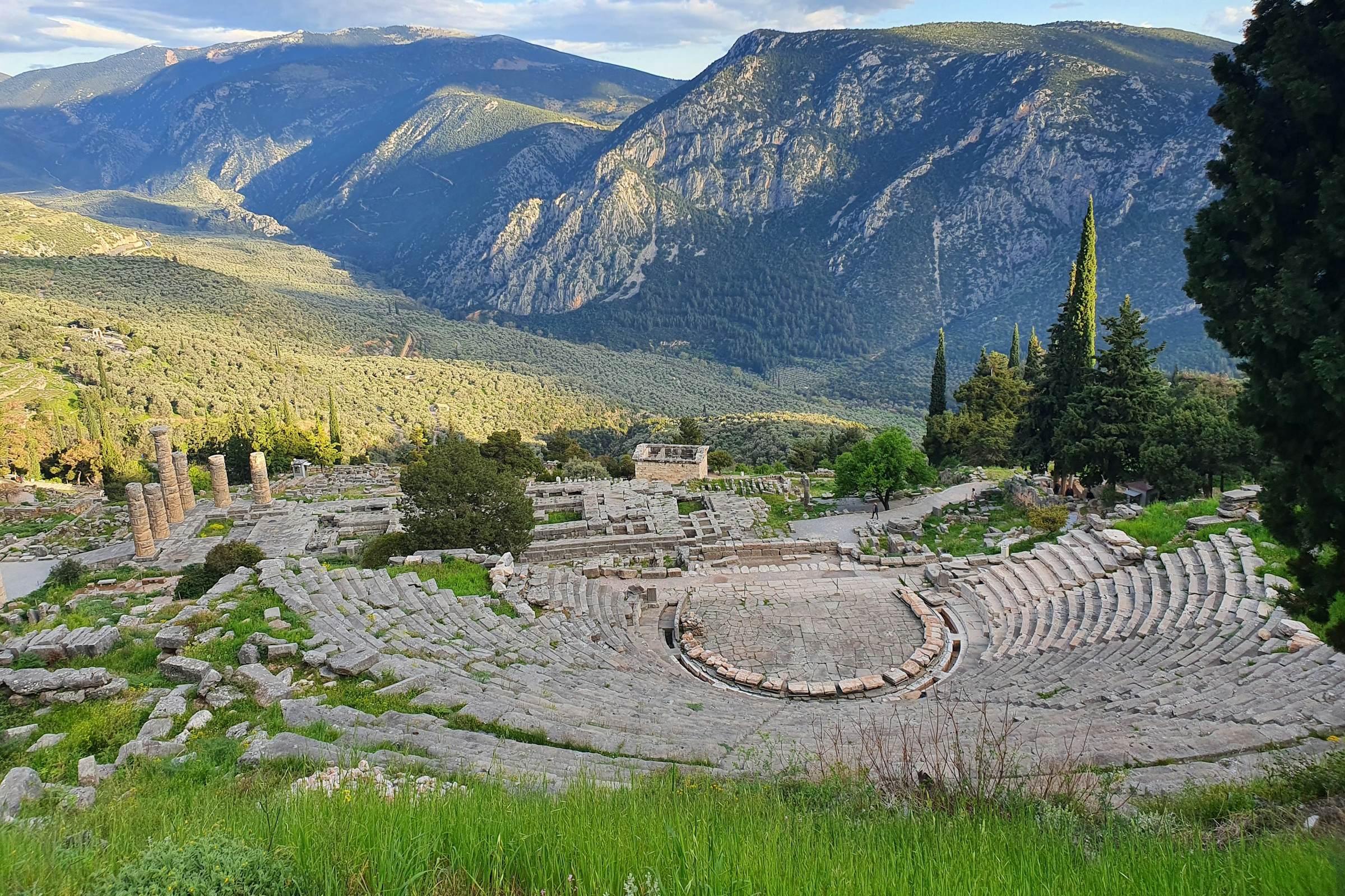 Das Orakel von Delphi liegt malerisch schön